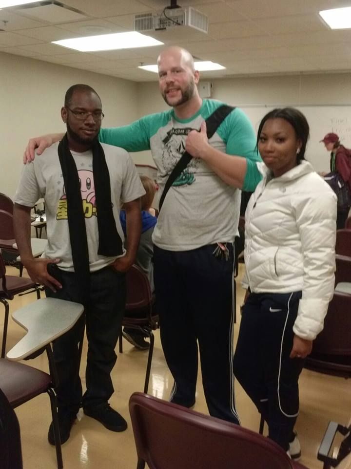 SIU social work students presenting report on homelessness